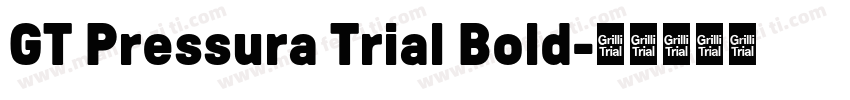 GT Pressura Trial Bold字体转换